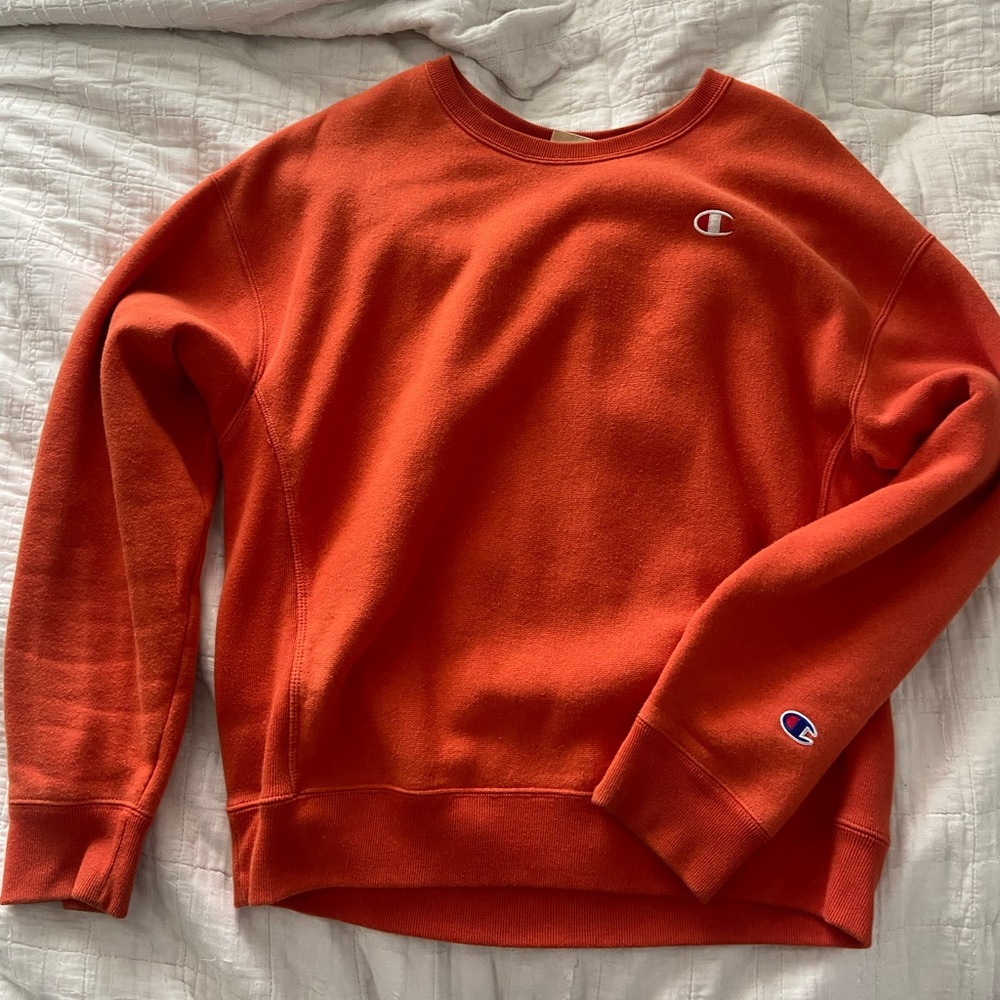 Orange Champion Sweatshirt